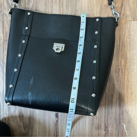 Rebecca Minkoff Madison Leather Studded Hobo Shoulder Bag - Picture 12 of 13